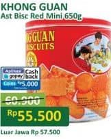 Promo Harga Khong Guan Assorted Biscuit Red Mini 650 gr - Alfamart