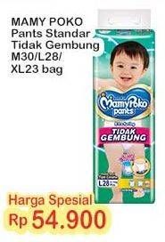 Promo Harga Mamy Poko Pants Xtra Kering Slim Tidak Gembung L28, M30, XL23 23 pcs - Indomaret