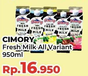 Promo Harga Cimory Fresh Milk All Variants 950 ml - Yogya