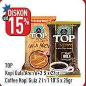 Promo Harga TOP COFFEE Kopi Gula Aren/Kopi Gula 2in1  - Hypermart