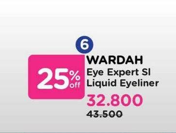 Promo Harga Wardah Eyexpert Staylast Waterproof Eyeliner Liquid  - Watsons