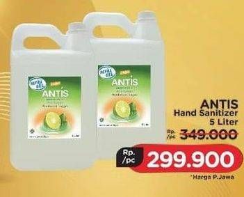 Promo Harga ANTIS Hand Sanitizer 5000 ml - LotteMart