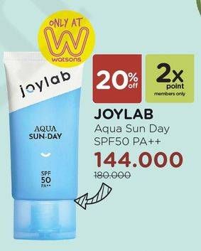 Promo Harga JOYLAB Sun-Day Aqua  - Watsons