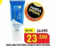 Promo Harga HADA LABO Face Wash Ultimate White 50 gr - Superindo