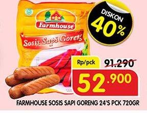 Promo Harga Farmhouse Sosis Sapi Goreng 720 gr - Superindo