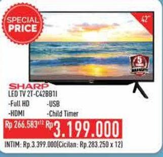 Promo Harga SHARP 2T-C42BD1i | LED TV 42"  - Hypermart