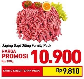 Promo Harga Daging Giling Sapi Family Pack per 100 gr - Carrefour