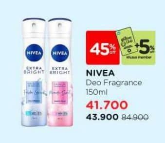 Promo Harga Nivea Deo Spray 150 ml - Watsons