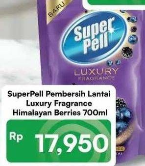 Promo Harga Super Pell Pembersih Lantai Luxury Fragrance Himalayan Berries 700 ml - Carrefour