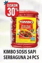 Promo Harga KIMBO Sosis Sapi Serbaguna 24 pcs - Hypermart