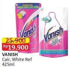 Promo Harga VANISH Penghilang Noda Cair Pink, Putih 425 ml - Alfamart