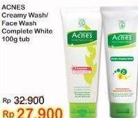 Promo Harga ACNES Creamy Wash/ Face Wash Complete White 100 g  - Indomaret