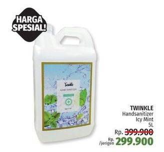 Promo Harga TWINKLE Hand Sanitizer Icy Mint 500 ml - LotteMart