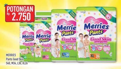 Promo Harga Merries Pants Good Skin S40, M34, L30, XL26  - Hypermart