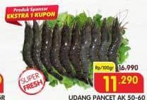 Promo Harga Udang Pancet AK 50-60 per 100 gr - Superindo