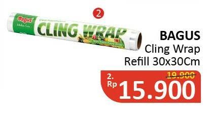Promo Harga BAGUS Cling Wrap 30cm X 30cm  - Alfamidi