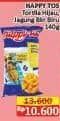 Promo Harga Happy Tos Tortilla Chips Hijau, Jagung Bakar/Roasted Corn 140 gr - Alfamart