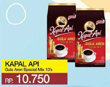Promo Harga KAPAL API Kopi Bubuk Special Mix Gula Aren per 10 sachet 23 gr - Yogya