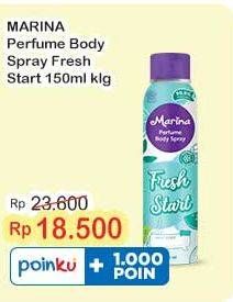 Promo Harga Marina Perfume Body Spray Fresh Start 150 ml - Indomaret