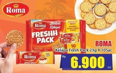 Promo Harga ROMA Freshh Pack per 10 pcs 23 gr - Hari Hari