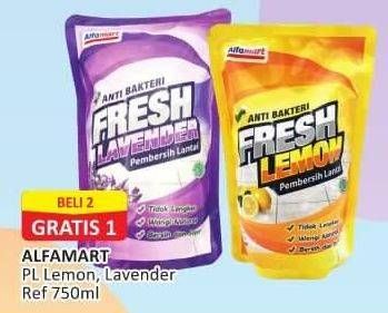 Promo Harga ALFAMART Pembersih Lantai Lemon, Lavender 750 ml - Alfamart