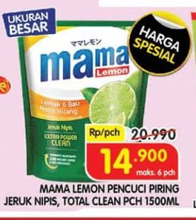 Promo Harga Mama Lemon Pencuci Piring  - Superindo