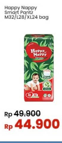 Promo Harga Happy Nappy Smart Pantz Diaper M32, L28, XL24 24 pcs - Indomaret