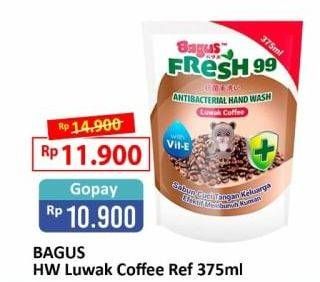 Promo Harga BAGUS Hand Wash Luwak Coffee 375 ml - Alfamart