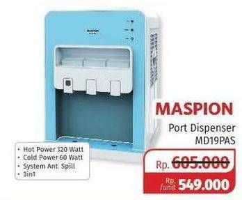 Promo Harga MASPION MD-19 | Dispenser  - Lotte Grosir