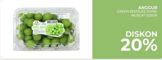 Anggur Shine Muscat 525 gr Diskon 20%, Tersedia di yogyaonline.co.id