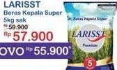 Promo Harga Larisst Beras Kepala Super 5000 gr - Indomaret