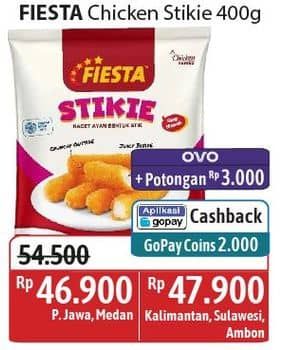 Promo Harga Fiesta Naget Stikie 400 gr - Alfamidi