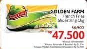 Promo Harga Golden Farm French Fries Shoestring 1000 gr - Alfamidi