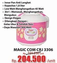 Promo Harga COSMOS CRJ 3306 Rice Cooker 1800 ml - Hari Hari