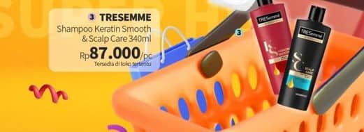 Promo Harga Tresemme Shampoo Keratin Smooth, Scalp Care 340 ml - Guardian