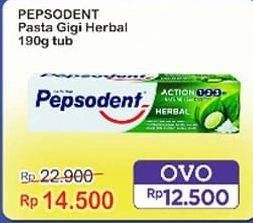 Promo Harga Pepsodent Pasta Gigi Action 123 Herbal 190 gr - Indomaret