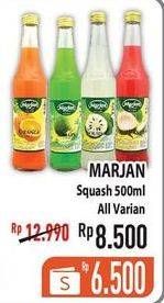 Promo Harga MARJAN Syrup Squash All Variants 450 ml - Hypermart