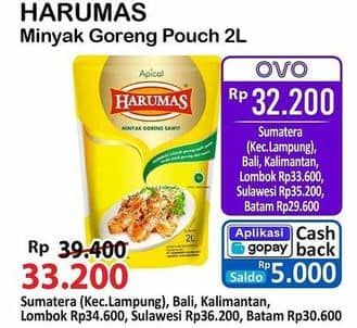 Promo Harga Harumas Minyak Goreng 2000 ml - Alfamart