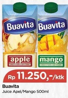 Promo Harga Buavita Fresh Juice Apple, Mango 500 ml - TIP TOP