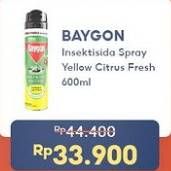 Promo Harga Baygon Insektisida Spray Citrus Fresh 600 ml - Indomaret
