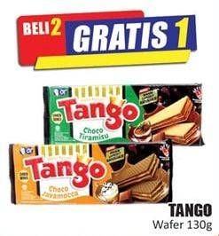 Promo Harga TANGO Long Wafer Choco Javamocca, Choco Tiramisu 130 gr - Hari Hari