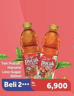 Promo Harga Teh Pucuk Harum Minuman Teh Jasmine, Less Sugar 350 ml - Carrefour
