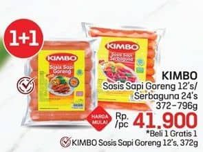 Promo Harga Kimbo Sosis Sapi Goreng 372 gr - LotteMart