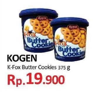 Promo Harga KOGEN K-Fox Butter Cookies Butter Cookies 375 gr - Yogya