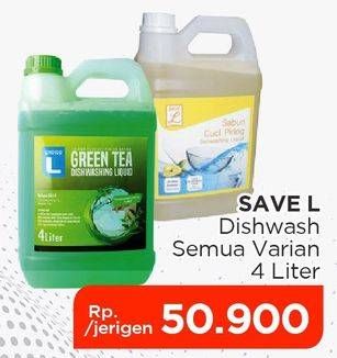Promo Harga Save L Dishwashing Liquid All Variants 4000 ml - Lotte Grosir