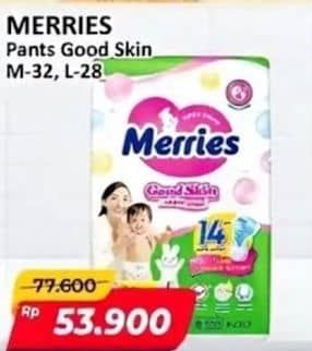 Promo Harga Merries Pants Good Skin M32, L28 28 pcs - Alfamart
