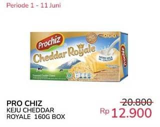 Promo Harga Prochiz Cheddar Royale 160 gr - Indomaret
