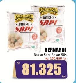 Promo Harga Bernardi Bakso Sapi Besar 50 pcs - Hari Hari