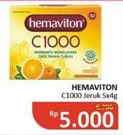 Promo Harga HEMAVITON C1000 Orange per 5 sachet 4 gr - Alfamidi