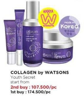 Promo Harga Collagen By Watsons Youth Secret 20 ml - Watsons